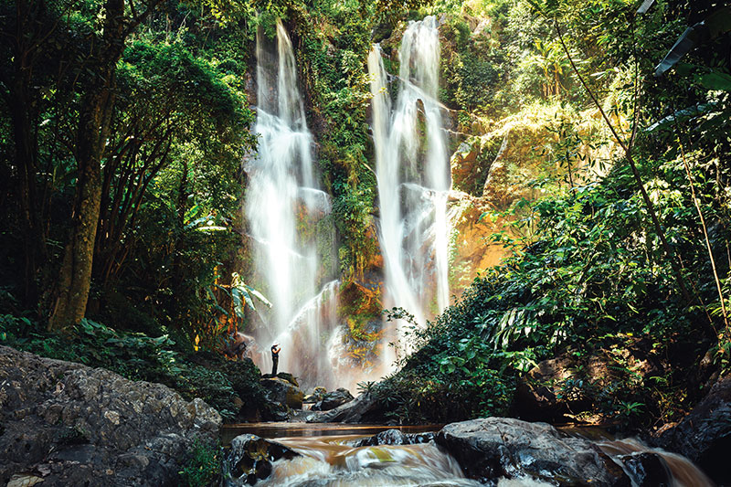 Mok Fa and Mana Waterfall, a stream of forest in Chiang Mai