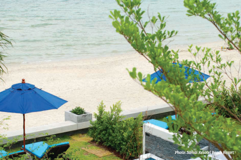 A view from the top of a private ocean pool villa, Samui Resotel Beach Resort