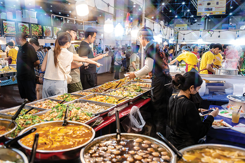 Travellers and locals alike get together and have fun with the water fight on Bangkok’s Khaosan Road