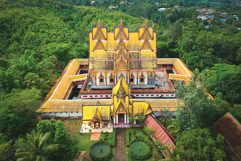 The tranquil Wat Wang Wiwekaram, a spiritual retreat in Kanchanaburi