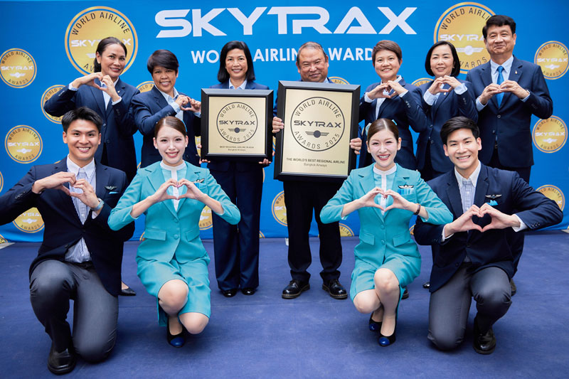 Bangkok Airways Again Named World’s Best Regional Airline and Best in Asia at Skytrax World Airline Awards 2025 Bangkok Airways Again Named World’s Best Regional Airline and Best in Asia at Skytrax World Airline Awards 2025