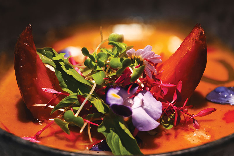Playful twists and unexpected details grace every dish here Playful twists and unexpected details grace every dish here