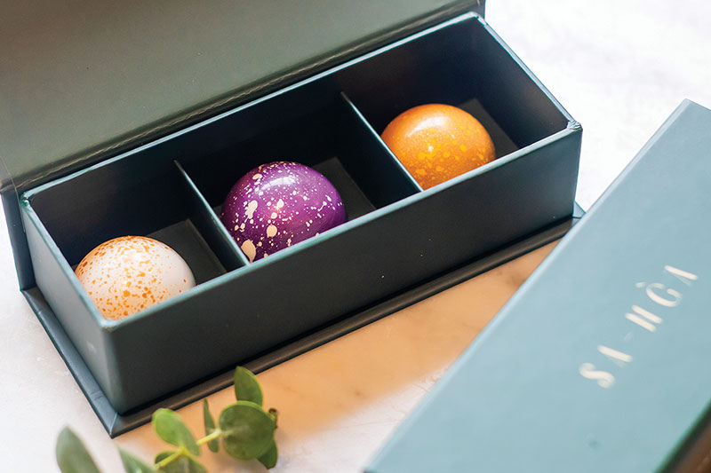 Sa-Nga Chocolates Box served as a velvety finale to the meal Sa-Nga Chocolates Box served as a velvety finale to the meal
