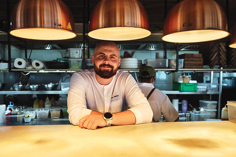 And finally, the creative force behind the menu: Chef Roman Fiseiko And finally, the creative force behind the menu: Chef Roman Fiseiko
