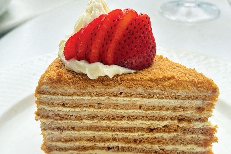 Honey Cake, layered with sweet goodness Honey Cake, layered with sweet goodness