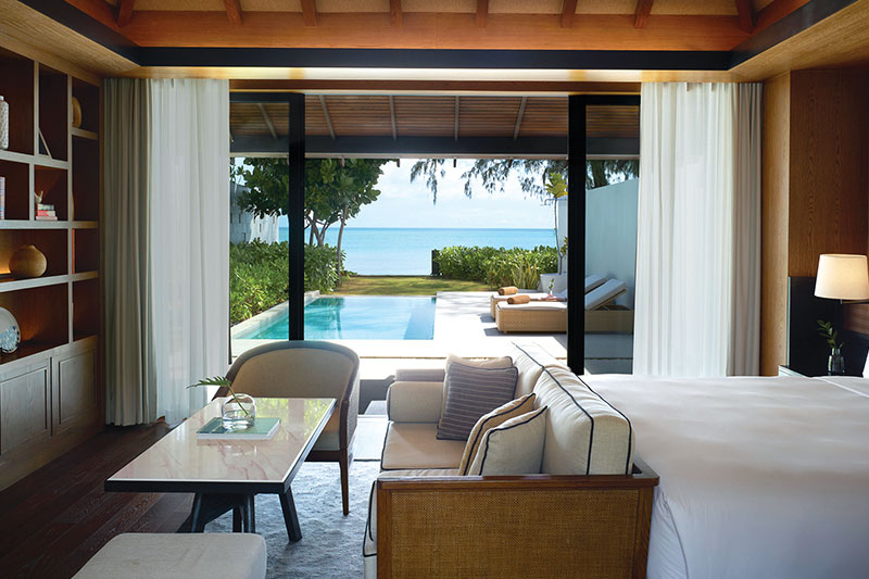 A glimpse inside the One-Bedroom Oceanfront Pool Villa, Kimption Kitalay Samui A glimpse inside the One-Bedroom Oceanfront Pool Villa, Kimption Kitalay Samui