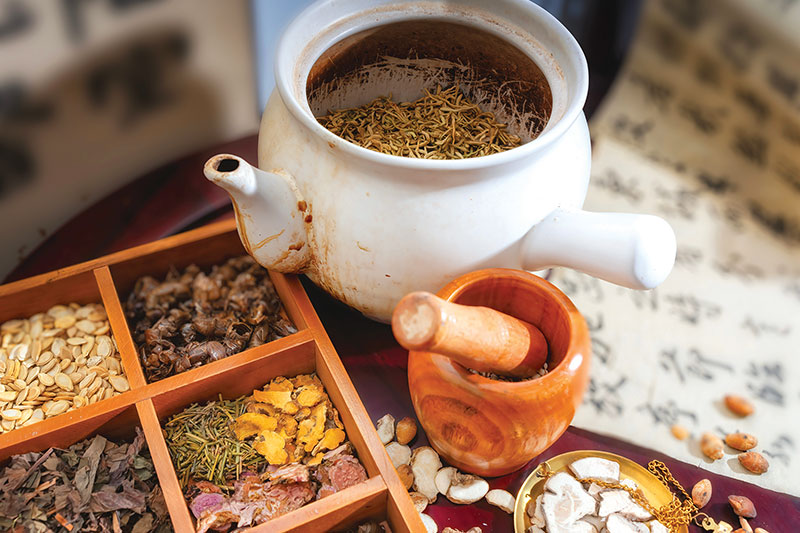 A variety of different teas
