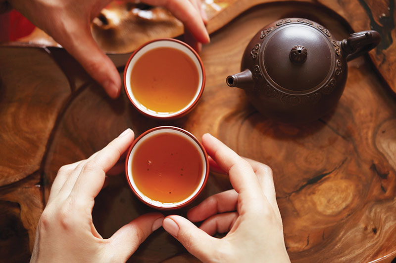 Traditional teas come in herbaceous, floral and<br />
nutty flavours — you choose