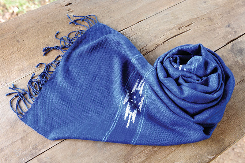 Batik fabric in the making