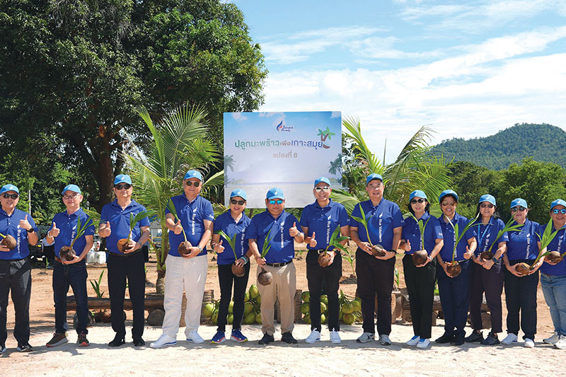 Bangkok Airways Seeds Sustainability with Coconut Saplings for Koh Samui