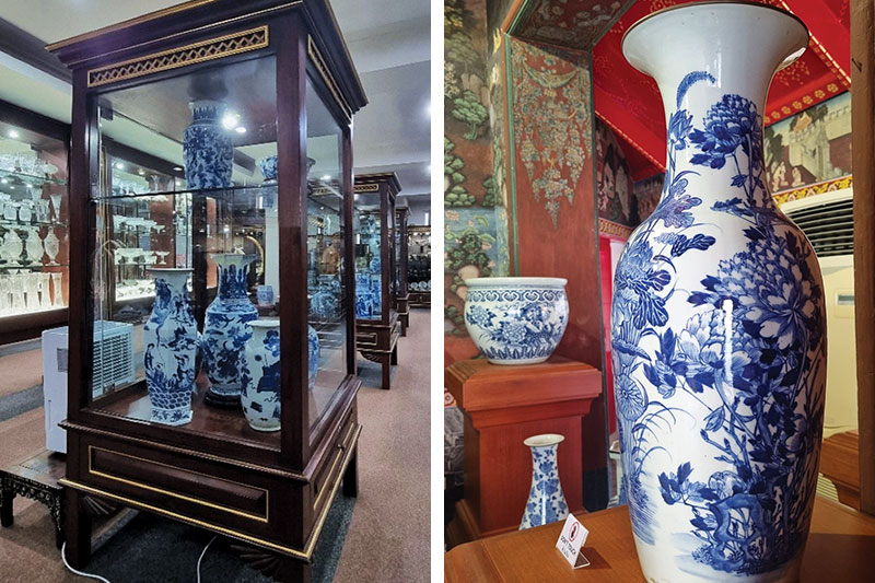 Inside Wat Pho Museum, where more than 1,400 royal gifts, donated artefacts and works of art are on display