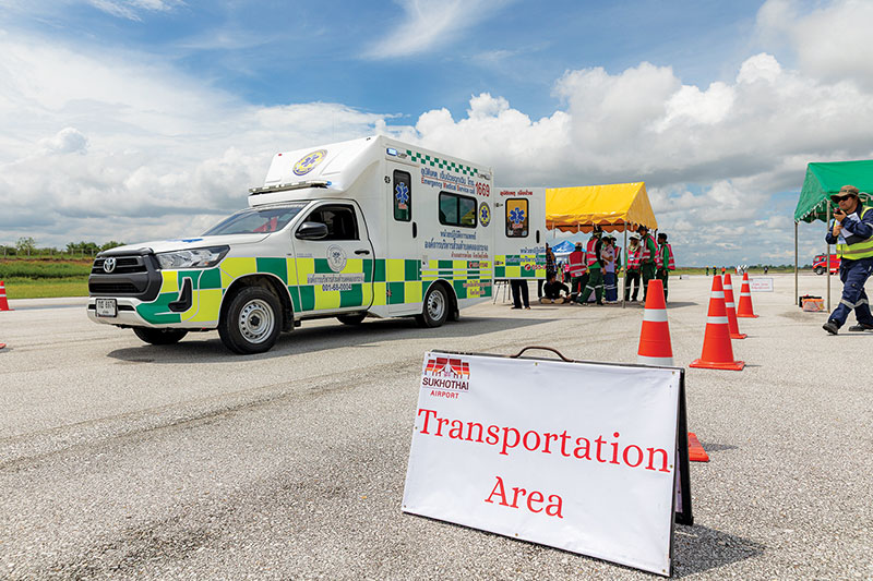 Sukhothai Airport and Bangkok Airways Reinforce Safety with Emergency Drill