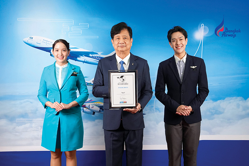 Bangkok Airways Voted 7th Globally for Best Cabin Service